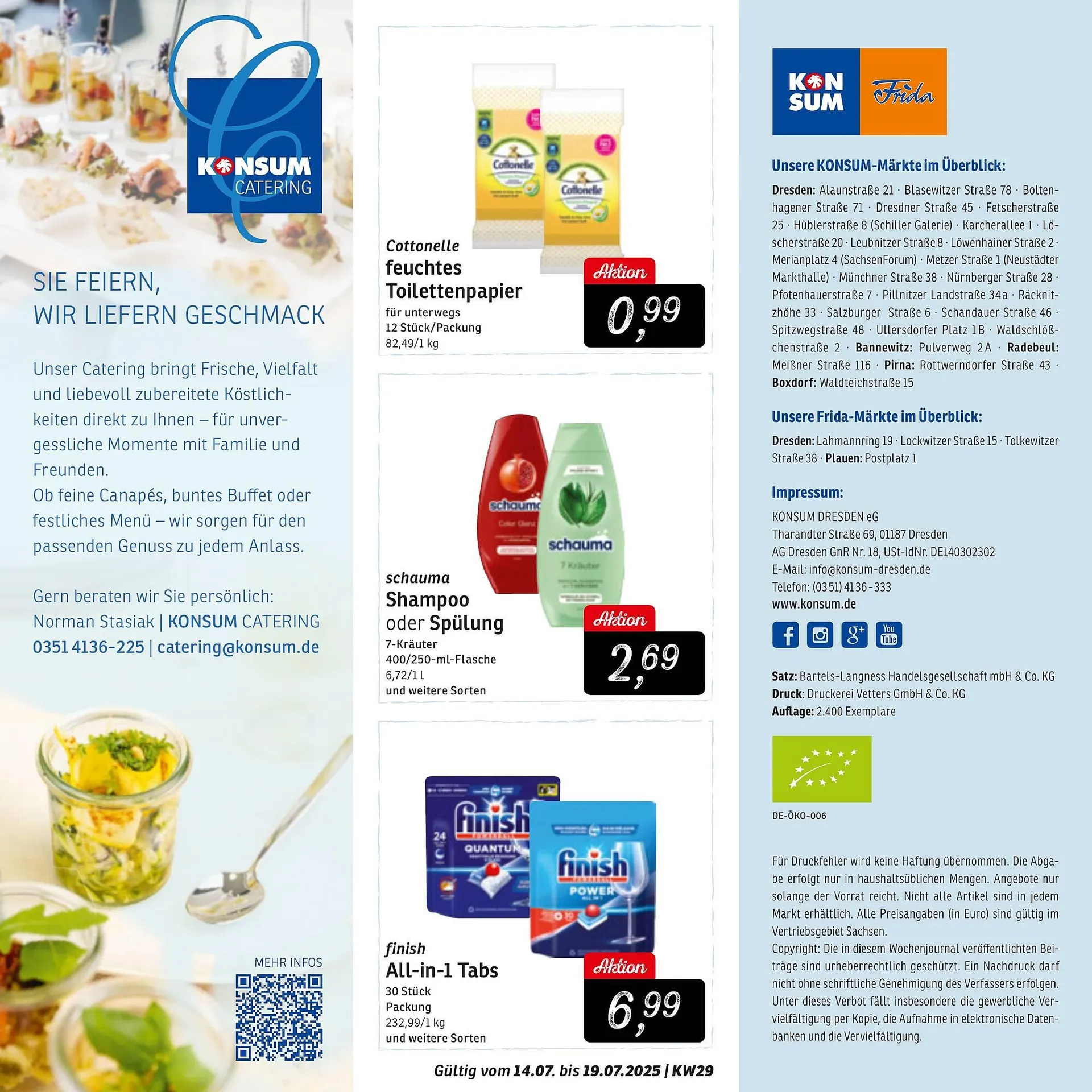 KONSUM Prospekt von 14. Juli bis 19. Juli 2025 - Prospekt seite 12