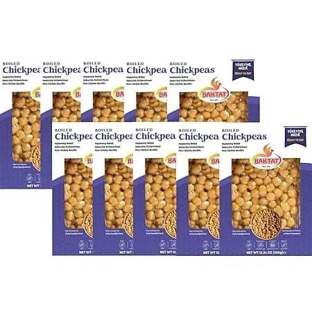 10x BAKTAT 350g - Haslanmis Nohut - Gekochte Kichererbsen