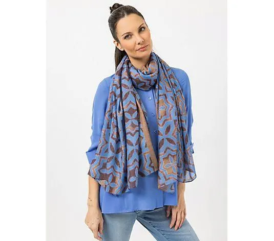 STEFFEN SCHRAUT Schal Biarritz Allover-Druck aus ECOVERO Viskose ca. 100x200cm