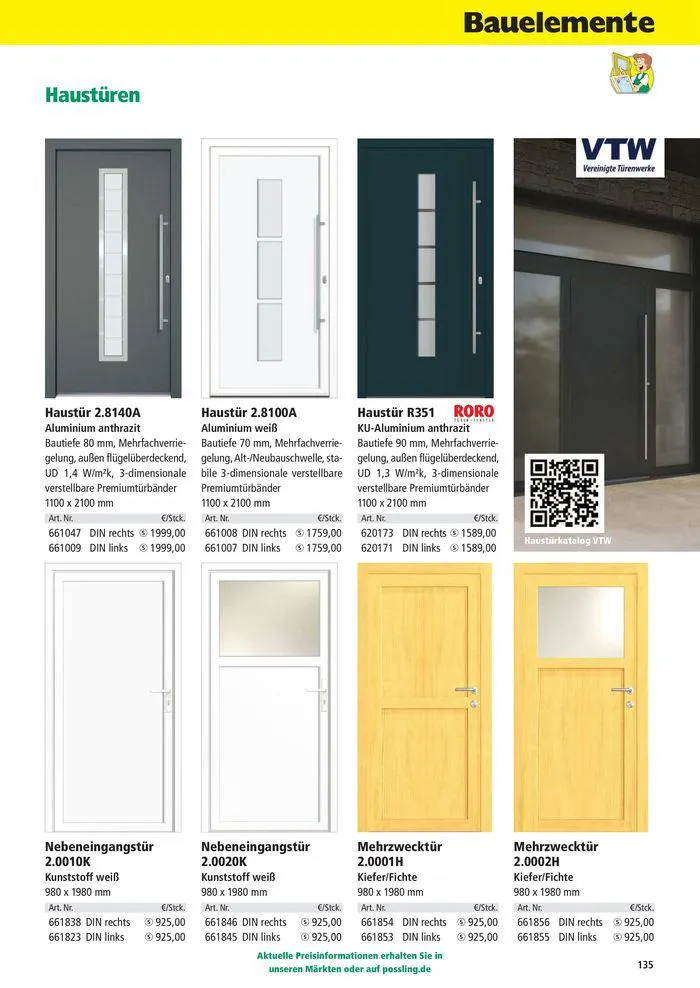 Holz-& Baukatalog 2024/25 von 27. März bis 31. Januar 2025 - Prospekt seite 135