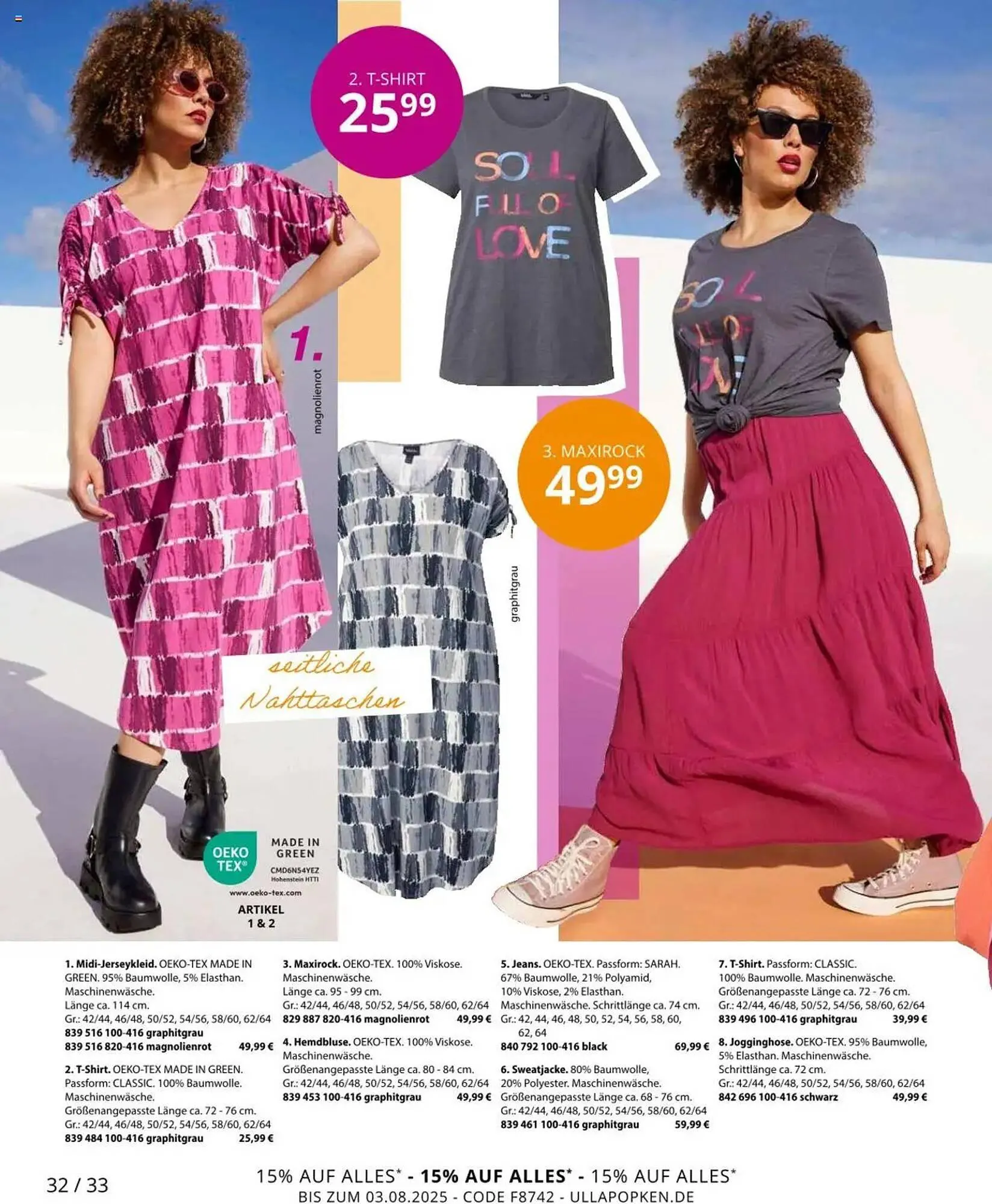 Ulla Popken Prospekt von 1. August bis 31. August 2025 - Prospekt seite 32