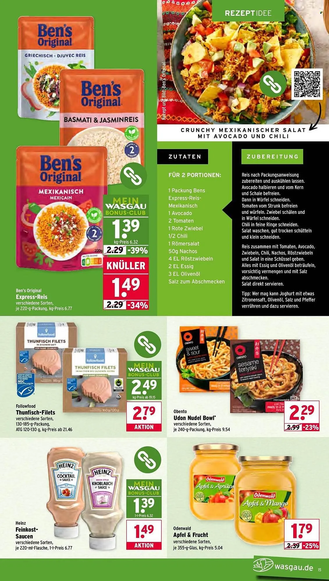 Wasgau Prospekt von 9. März bis 14. März 2026 - Prospekt seite 15