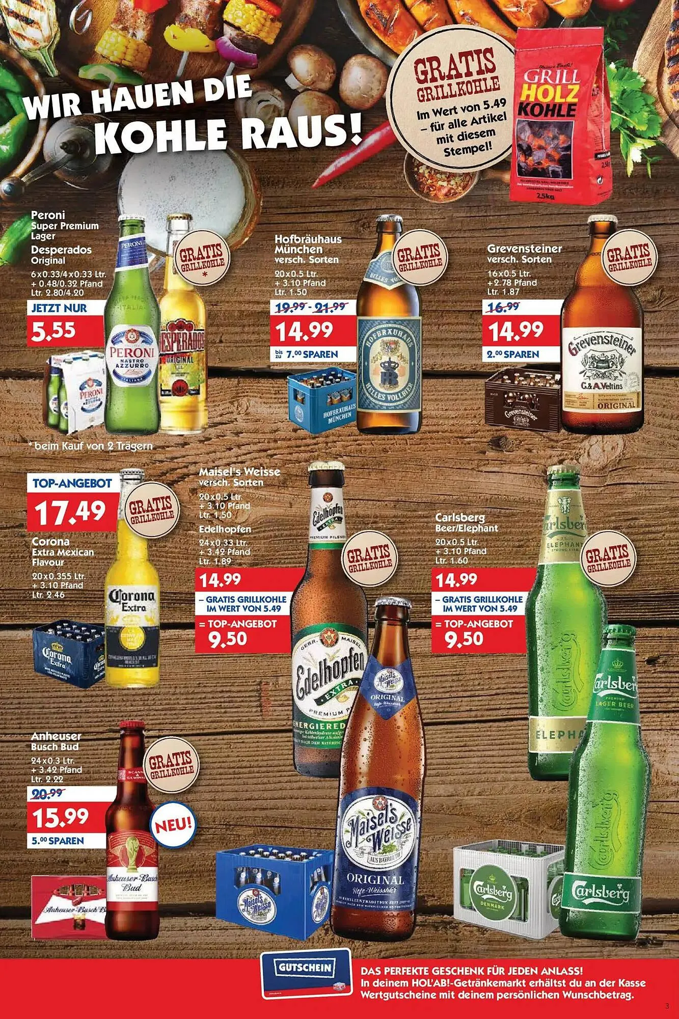 Hol'ab Getränkemarkt Prospekt von 13. April bis 18. April 2026 - Prospekt seite 3