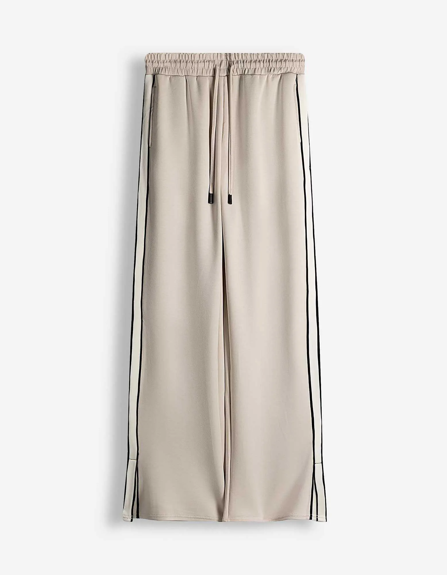 Palazzohose - Galonstreifen - weiß