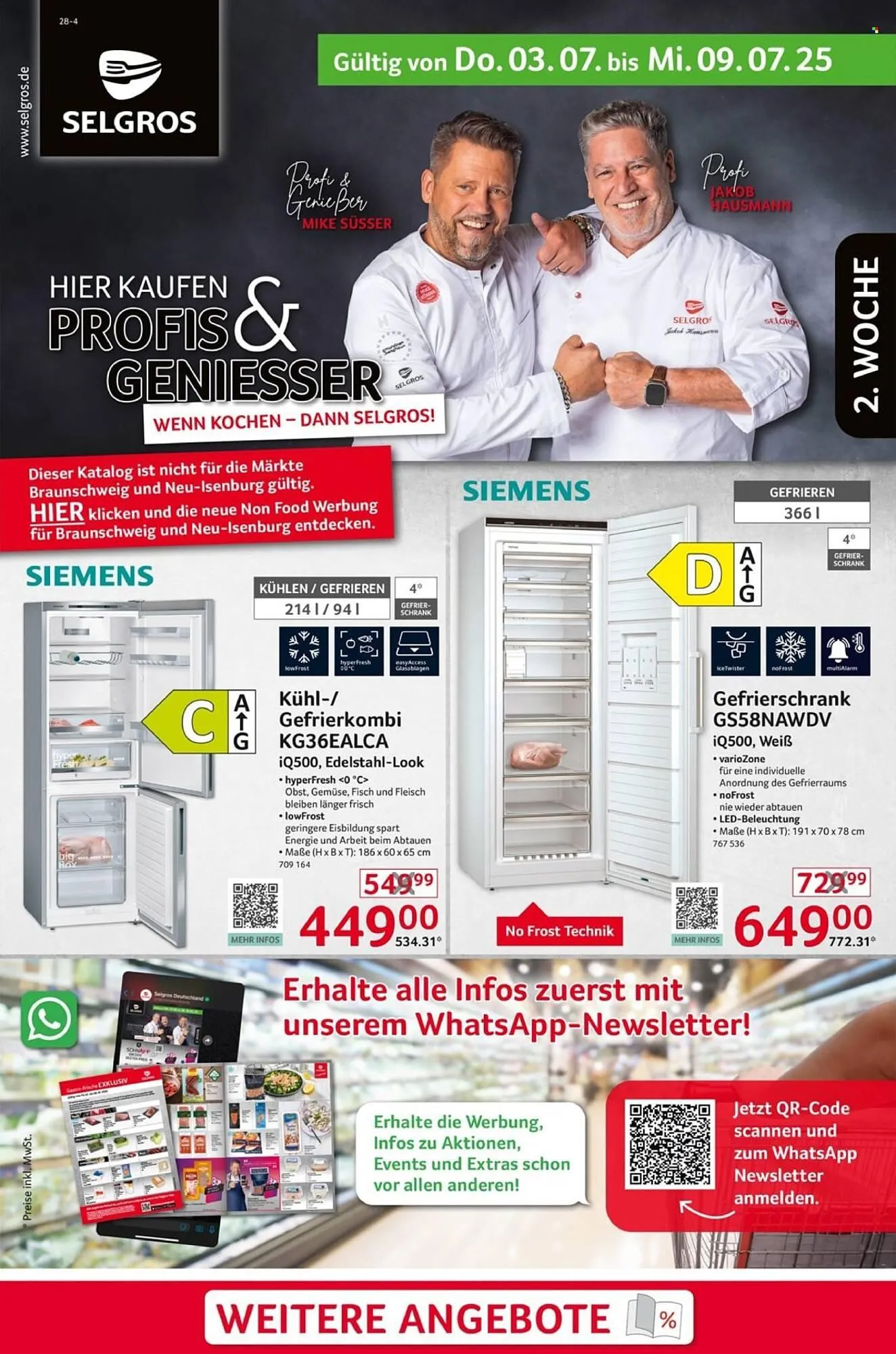 Selgros Prospekt von 3. Juli bis 9. Juli 2025 - Prospekt seite 1