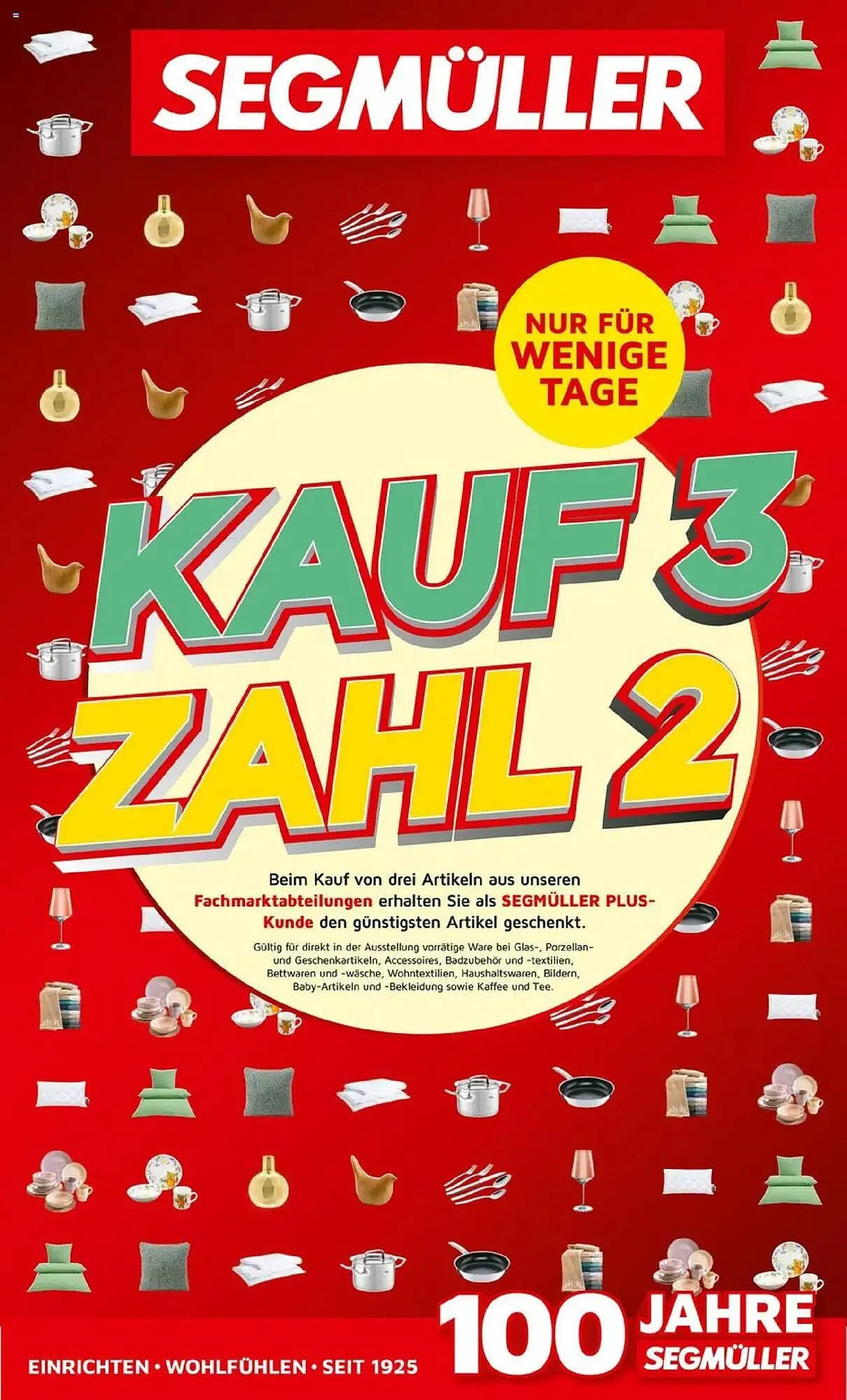 Segmüller Prospekt von 20. Juli bis 26. Juli 2025 - Prospekt seite 1