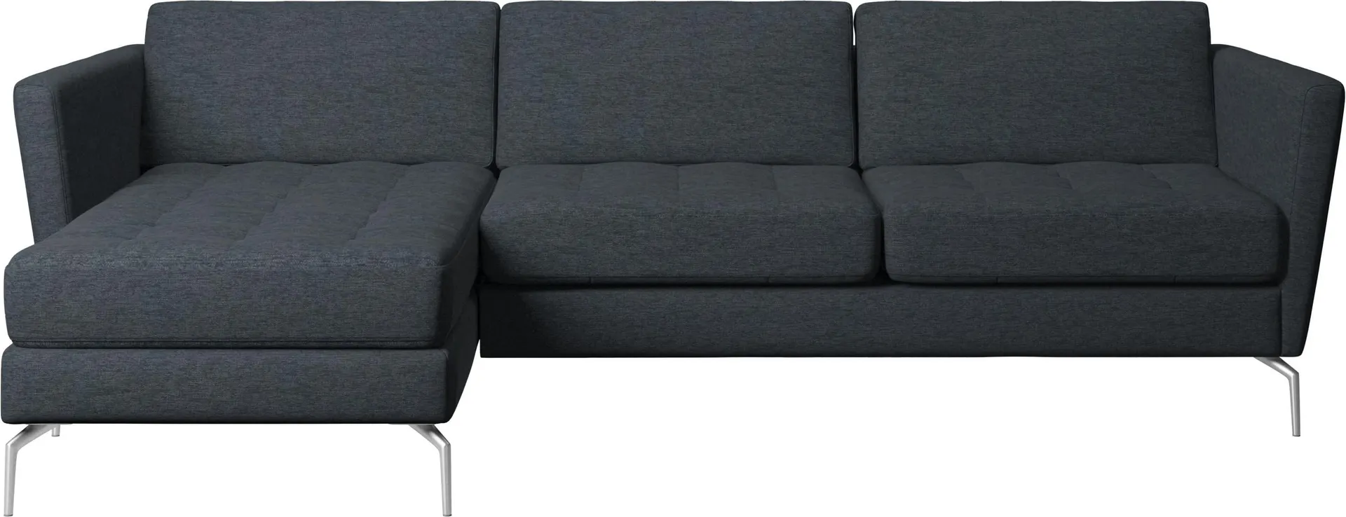 Sofá Osaka con módulo chaise-longue, asiento capitoné