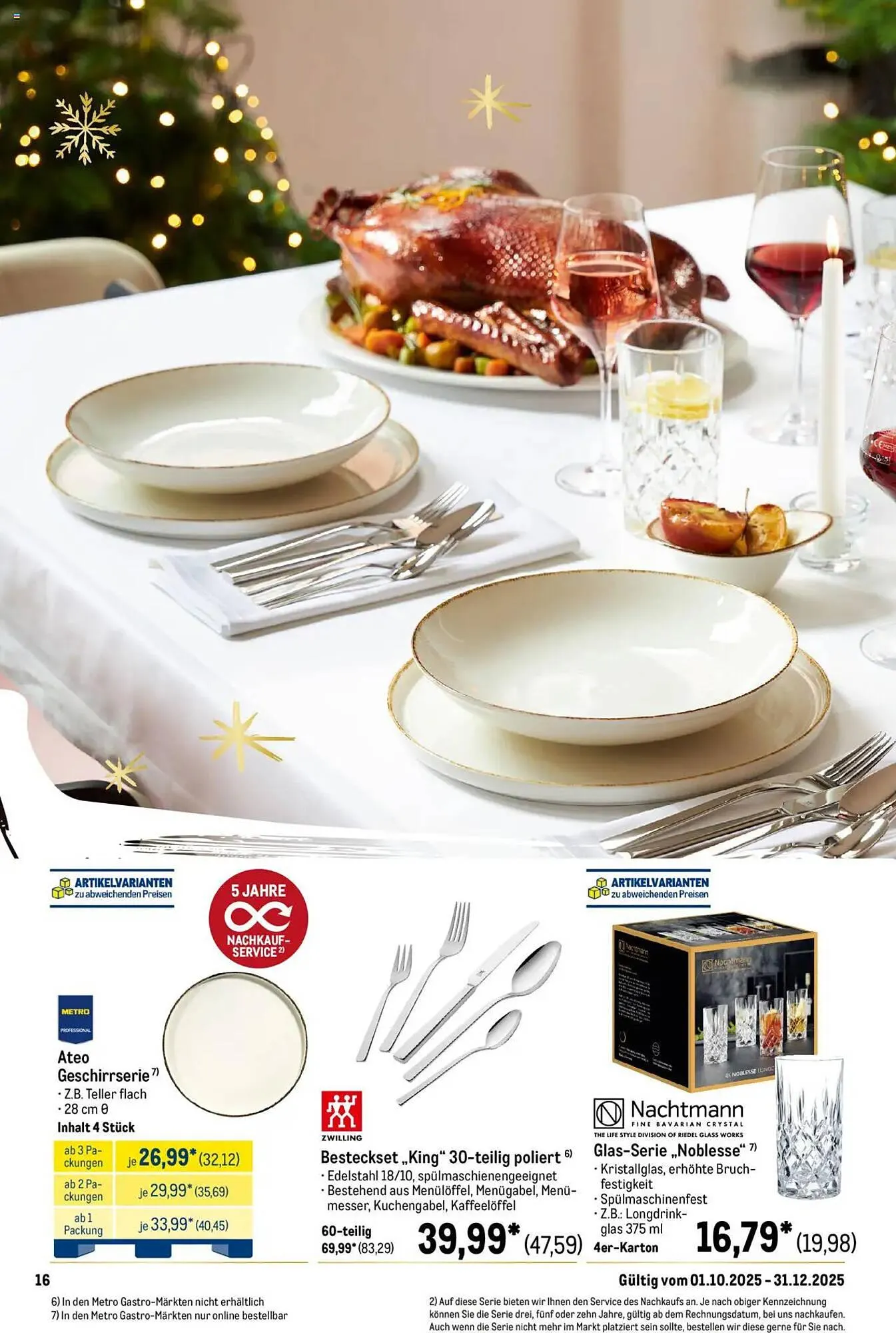 METRO Prospekt von 1. Oktober bis 31. Dezember 2025 - Prospekt seite 16