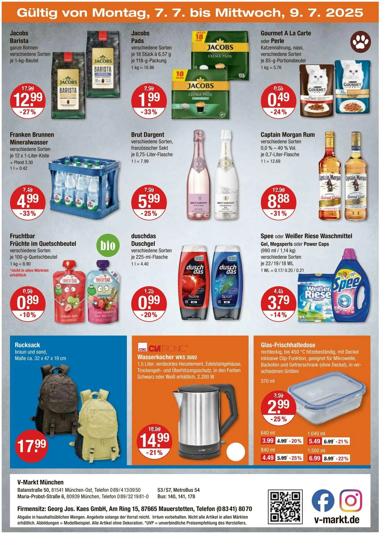 V-Markt Aktueller Prospekt von 3. Juli bis 9. Juli 2025 - Prospekt seite 20