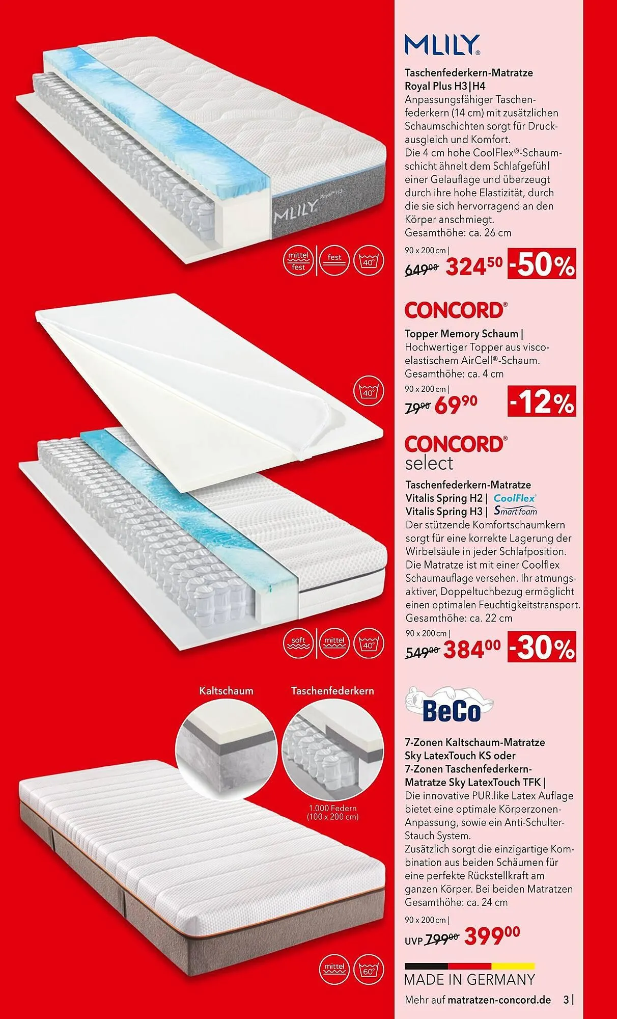 Matratzen Concord Prospekt von 25. Juni bis 29. Juli 2025 - Prospekt seite 3