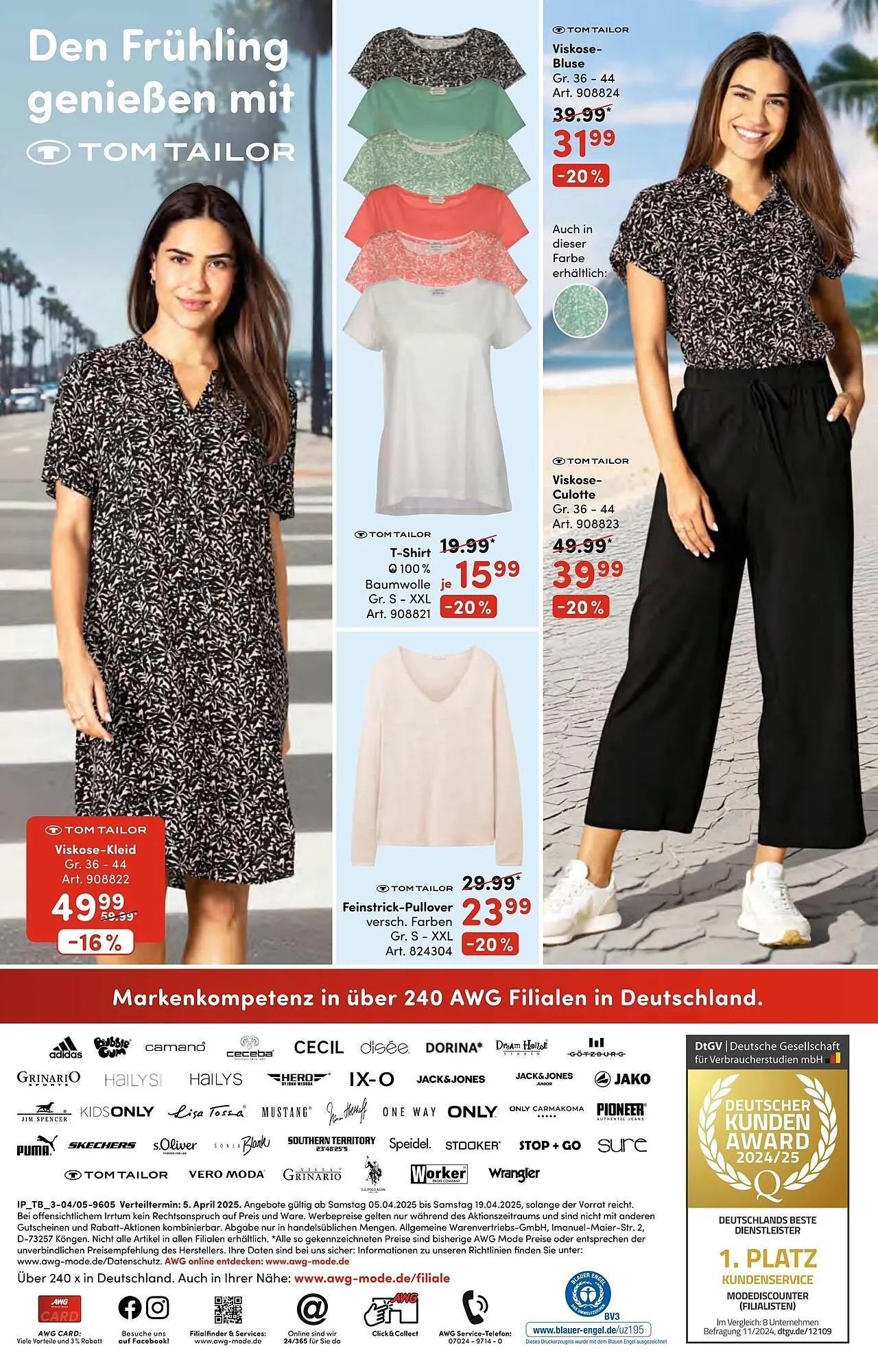 AWG Mode Prospekt von 5. April bis 20. April 2025 - Prospekt seite 16