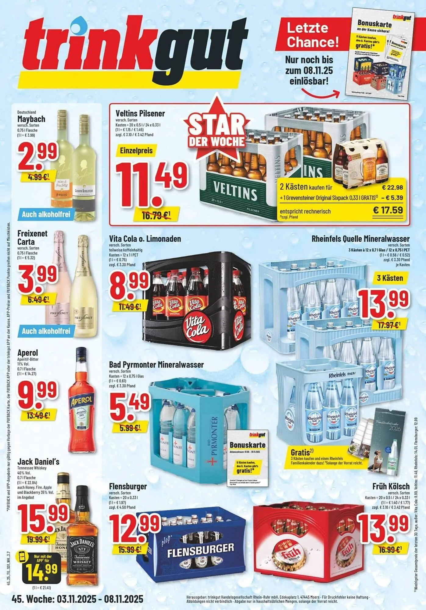Trinkgut Prospekt von 3. November bis 8. November 2025 - Prospekt seite 1