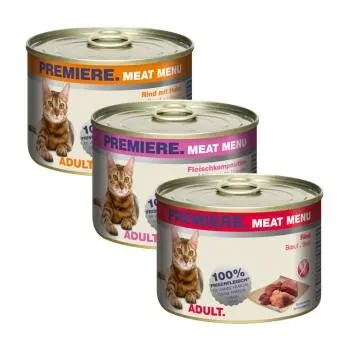 PREMIERE Meat Menu Adult Mixpaket 6x200g