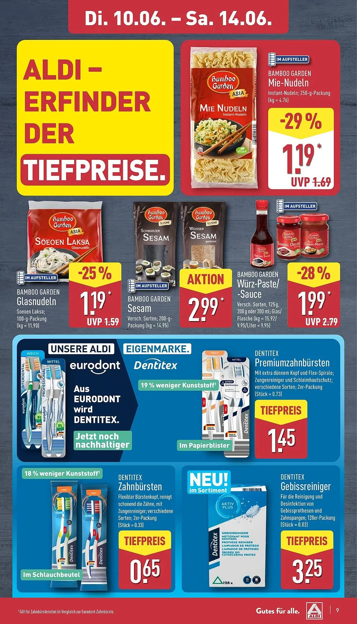 Aldi Nord Prospekt von 10. Juni bis 14. Juni 2025 - Prospekt seite 9