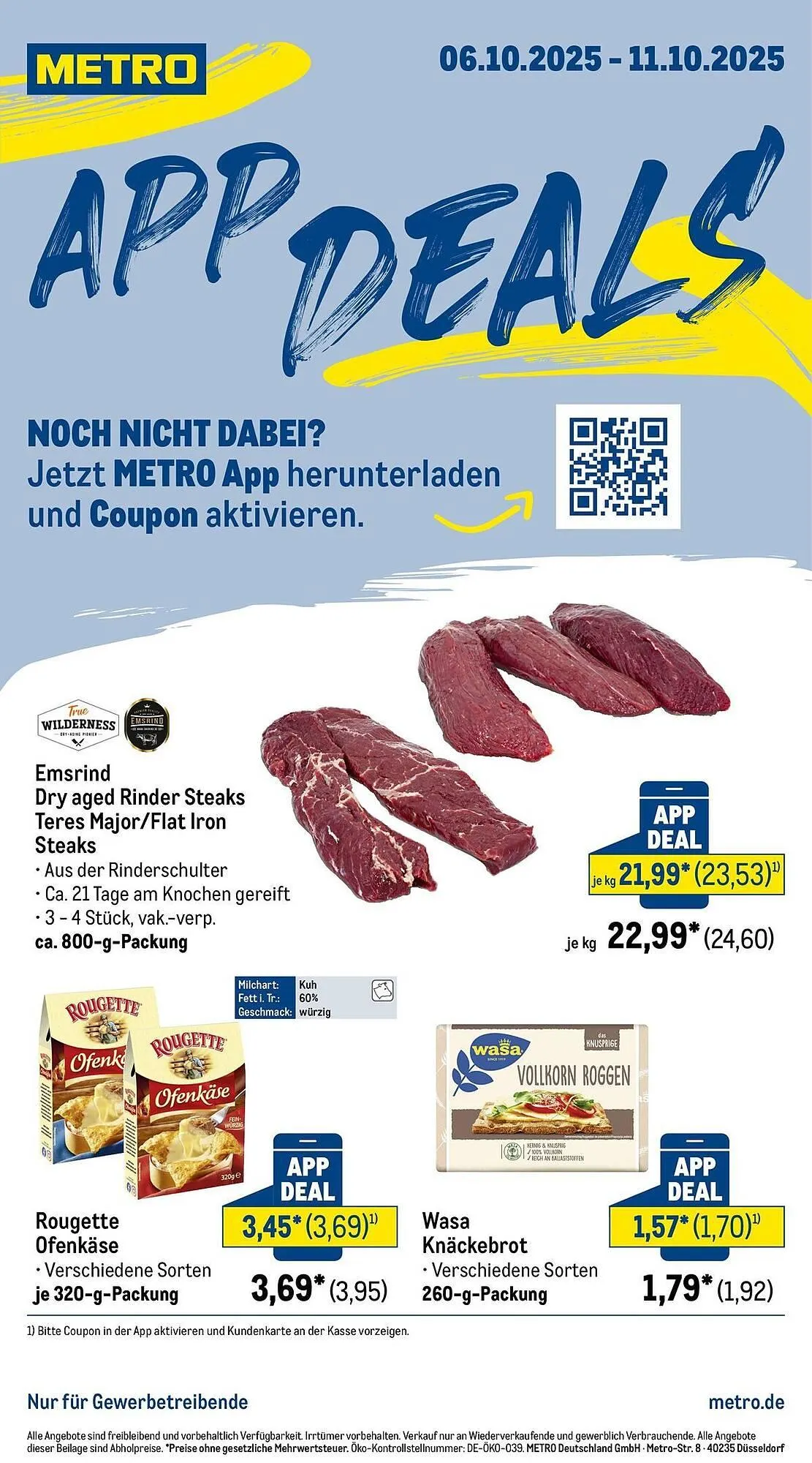 METRO Prospekt von 6. Oktober bis 11. Oktober 2025 - Prospekt seite 1