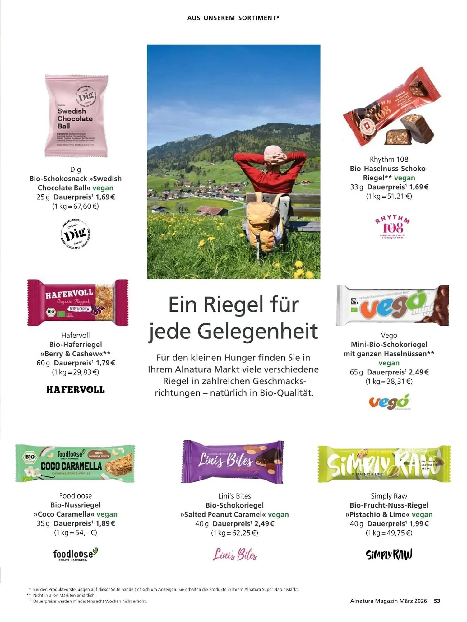 Alnatura Magazin von 4. März bis 1. April 2026 - Prospekt seite 53