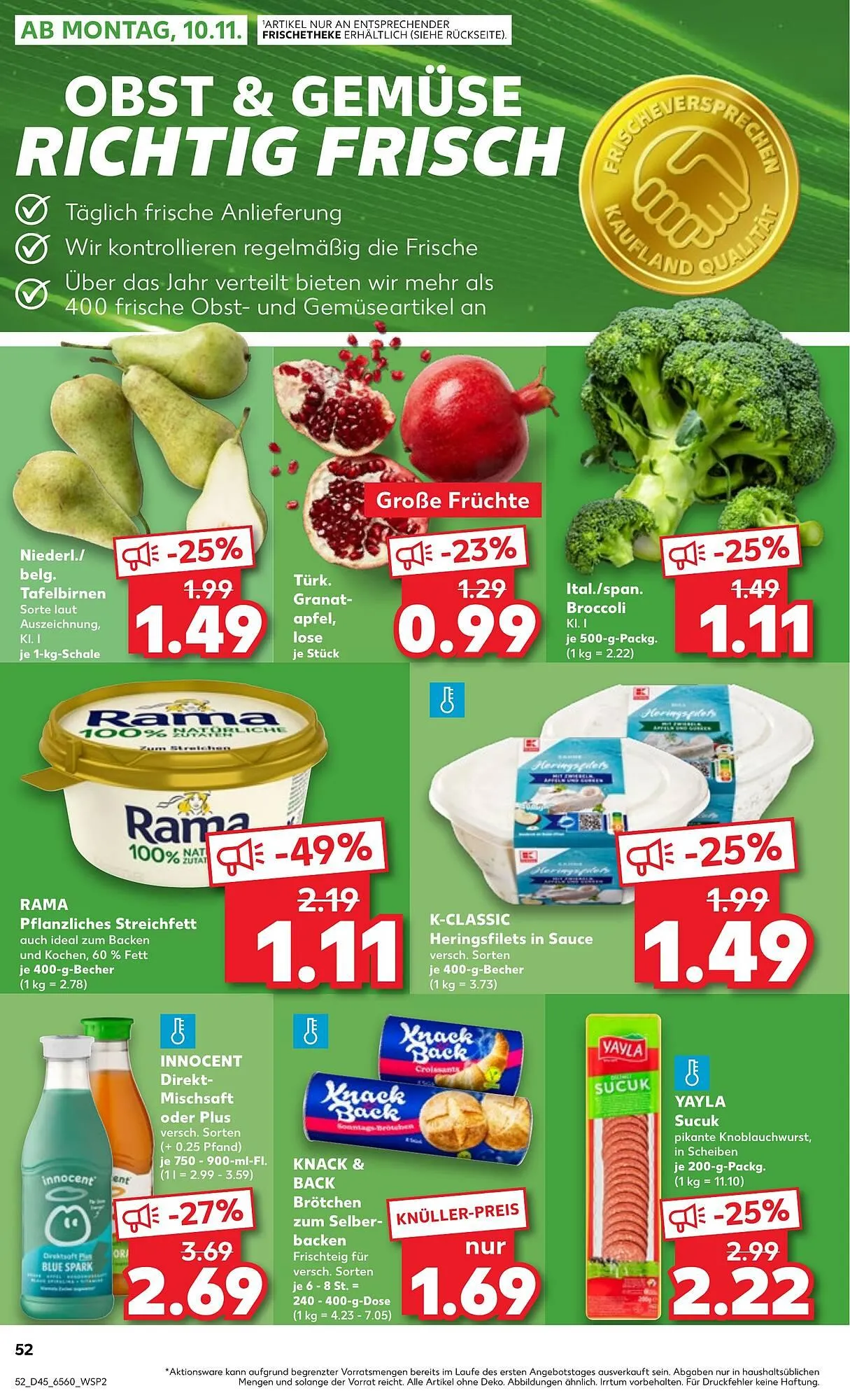 Kaufland Prospekt von 6. November bis 12. November 2025 - Prospekt seite 52