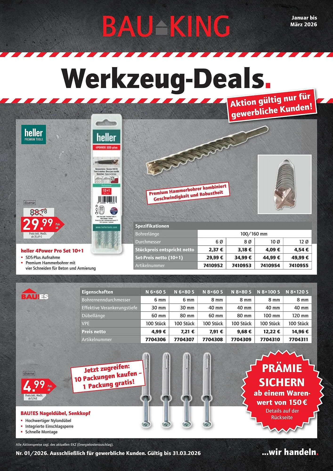 Bauking Katalog von 1. Januar bis 31. März 2026 - Prospekt seite 1