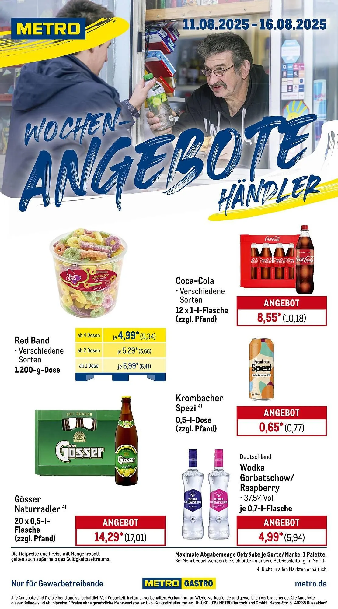 METRO Prospekt von 11. August bis 17. August 2025 - Prospekt seite 1