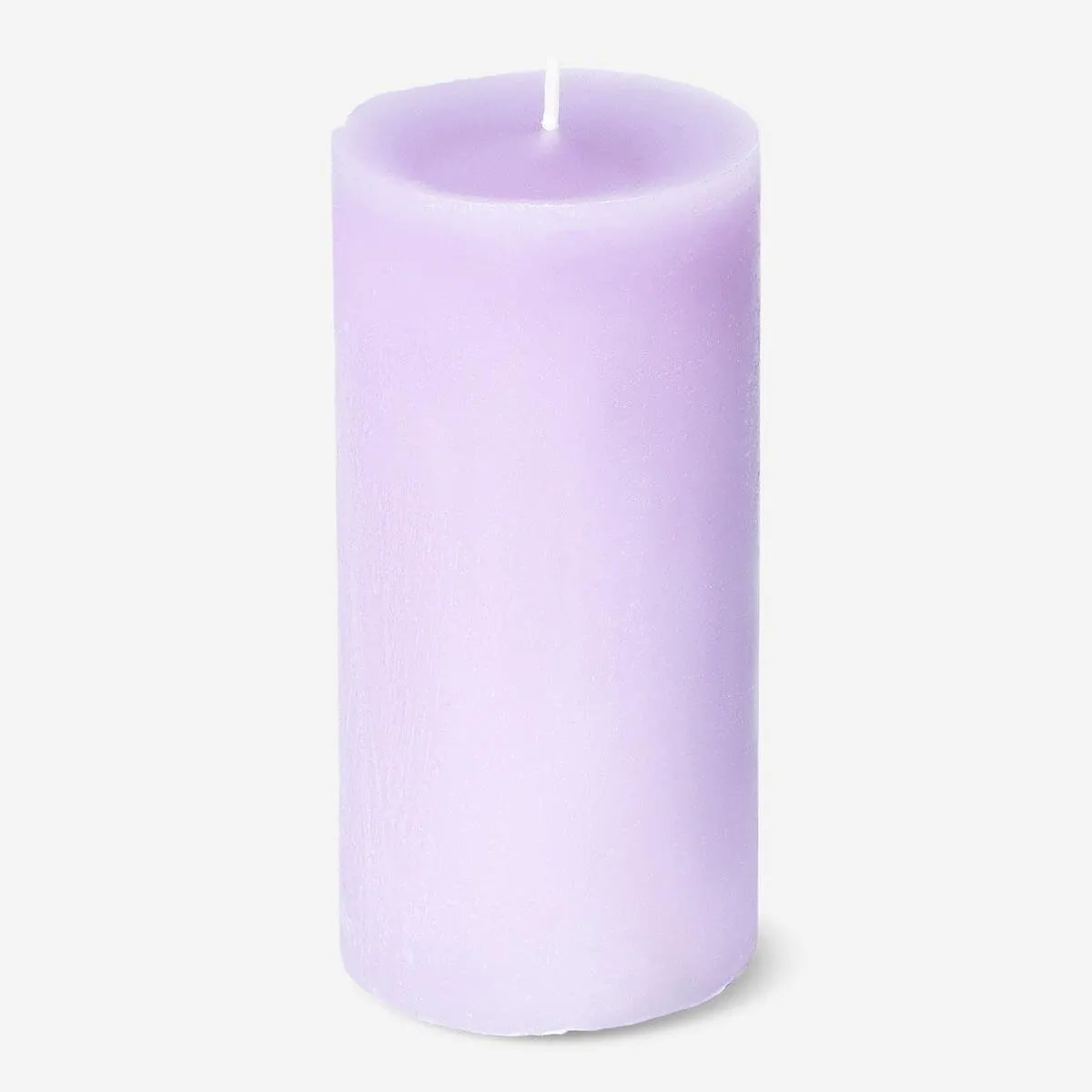 Rustic purple pillar candle - 12 cm