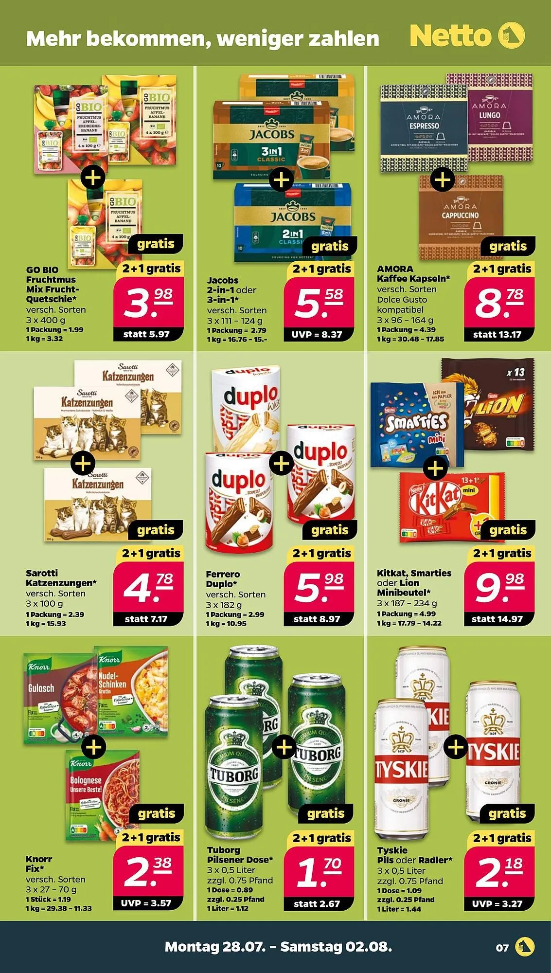 NETTO Prospekt von 28. Juli bis 2. August 2025 - Prospekt seite 7