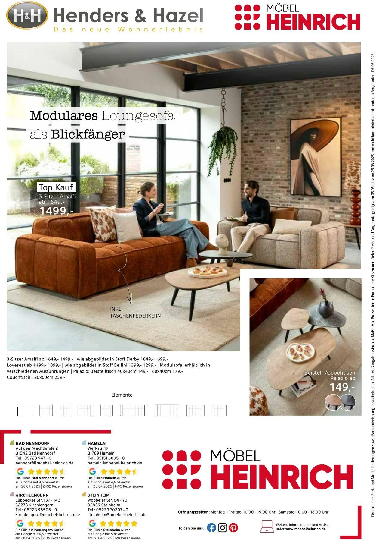 Möbel Heinrich Aktueller Prospekt von 5. Mai bis 29. Juni 2025 - Prospekt seite 8