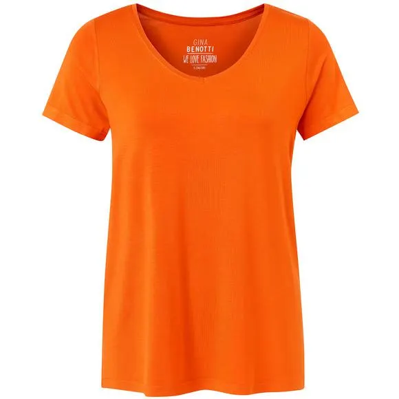 Damen T-Shirt mit V-Ausschnitt