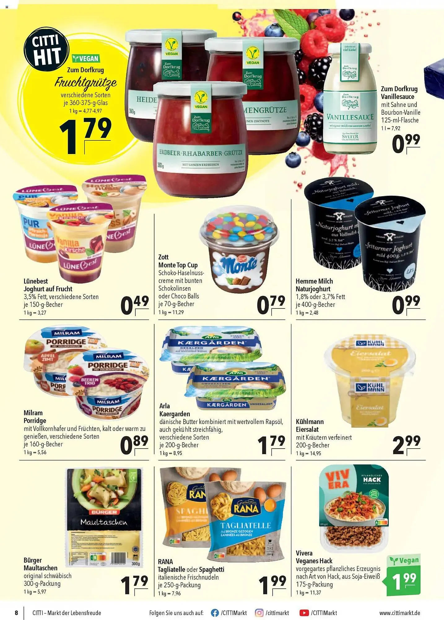 CITTI Markt Prospekt von 4. März bis 10. März 2026 - Prospekt seite 8