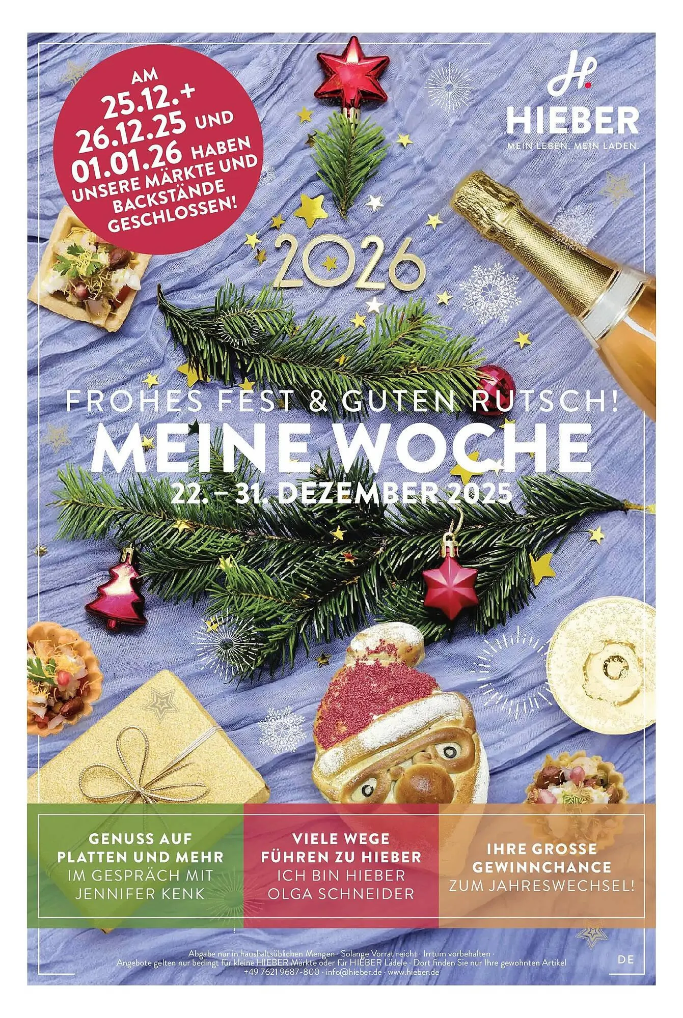 Hieber's Frische Center Prospekt von 21. Dezember bis 27. Dezember 2025 - Prospekt seite 1