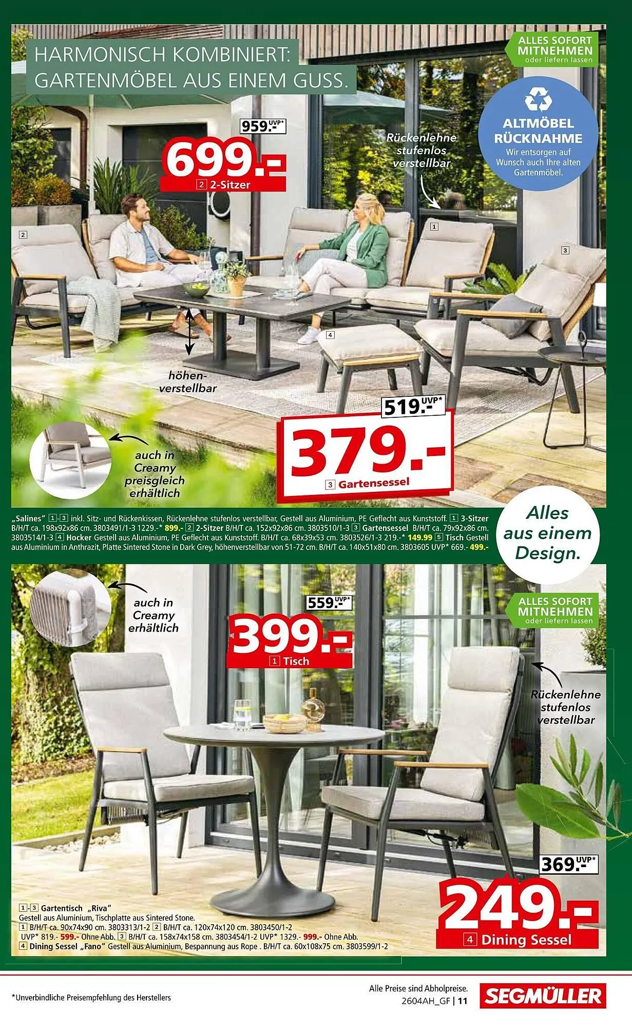 Segmüller Prospekt von 11. April bis 2. Mai 2026 - Prospekt seite 11