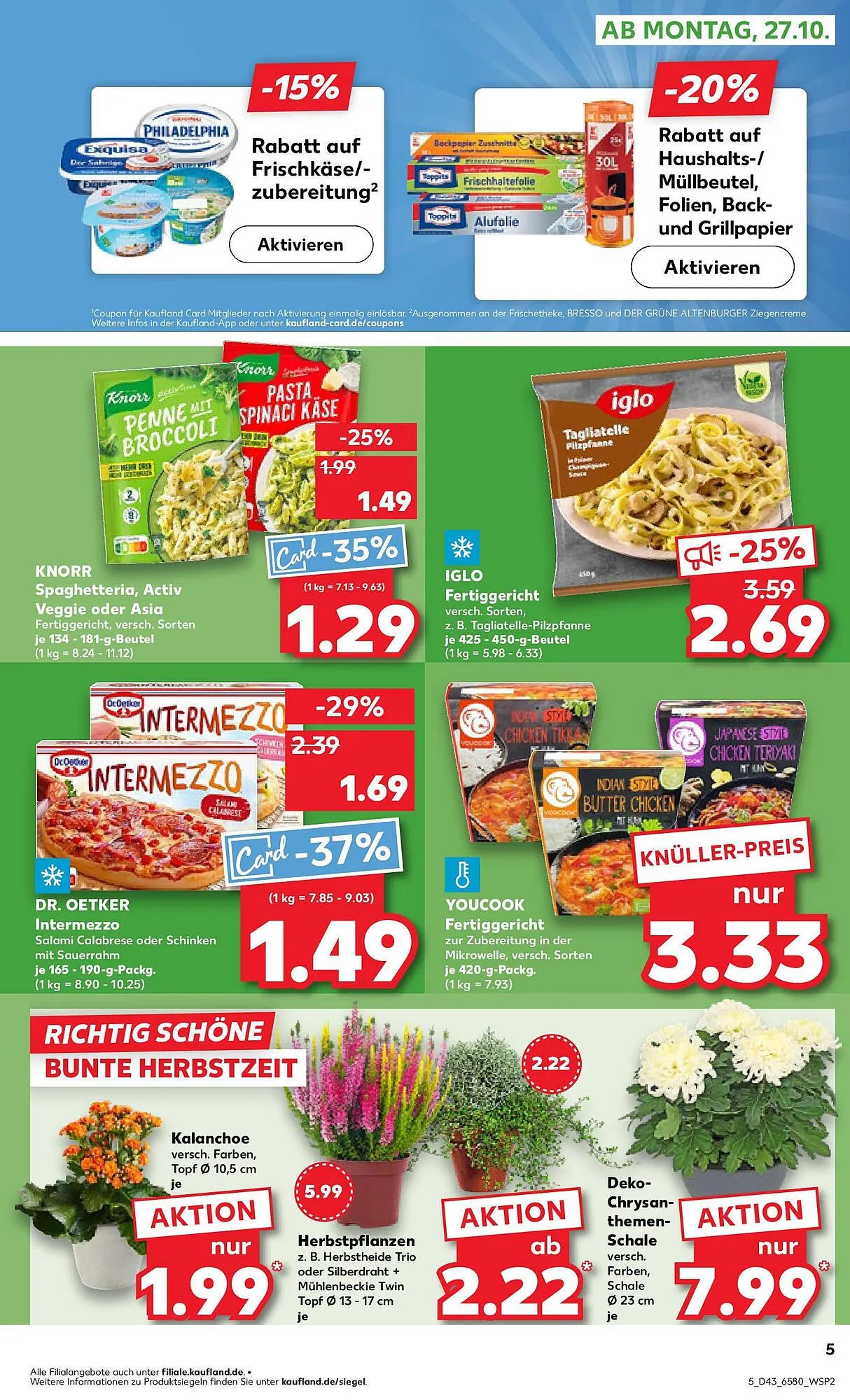 Kaufland Prospekt von 26. Oktober bis 29. Oktober 2025 - Prospekt seite 5