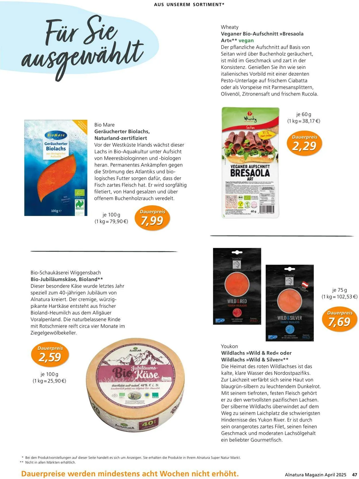 Alnatura von 1. April bis 30. April 2025 - Prospekt seite 47