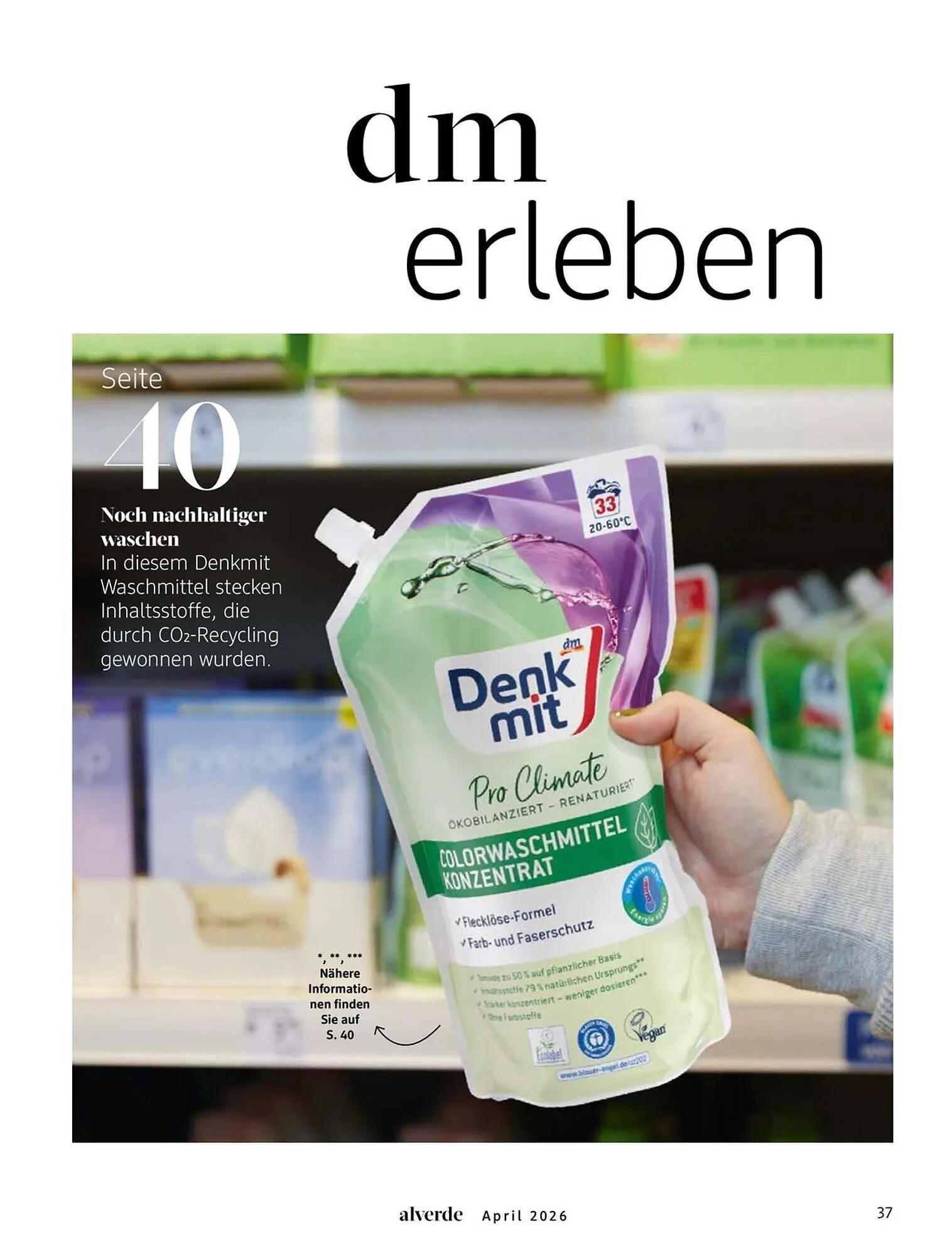 Dm drogerie Magazin von 1. April bis 30. April 2026 - Prospekt seite 37