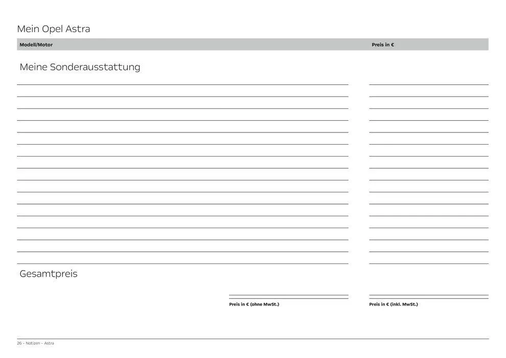 Opel Astra 5-Türer von 6. April bis 6. April 2025 - Prospekt seite 26