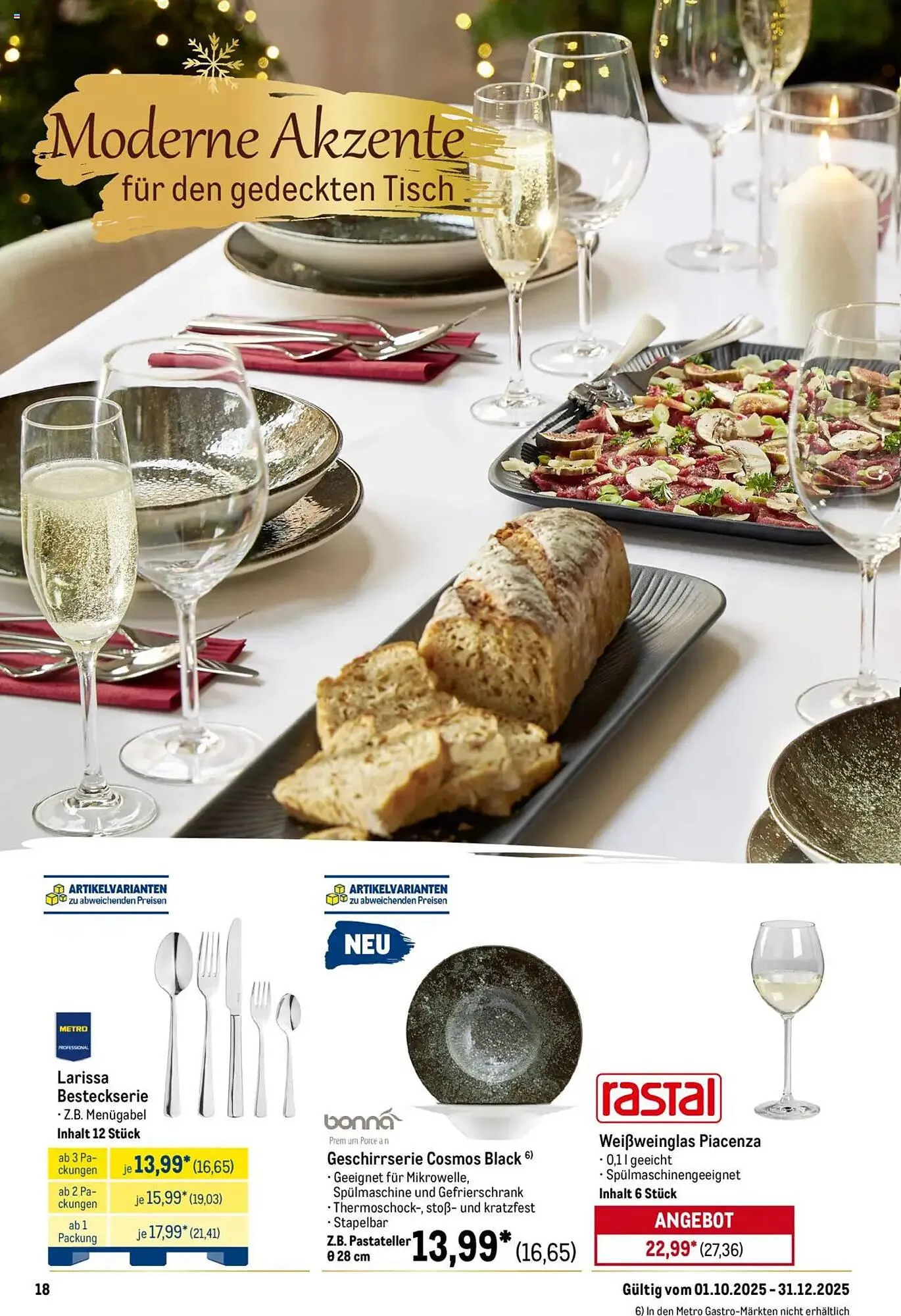 METRO Prospekt von 1. Oktober bis 31. Dezember 2025 - Prospekt seite 18