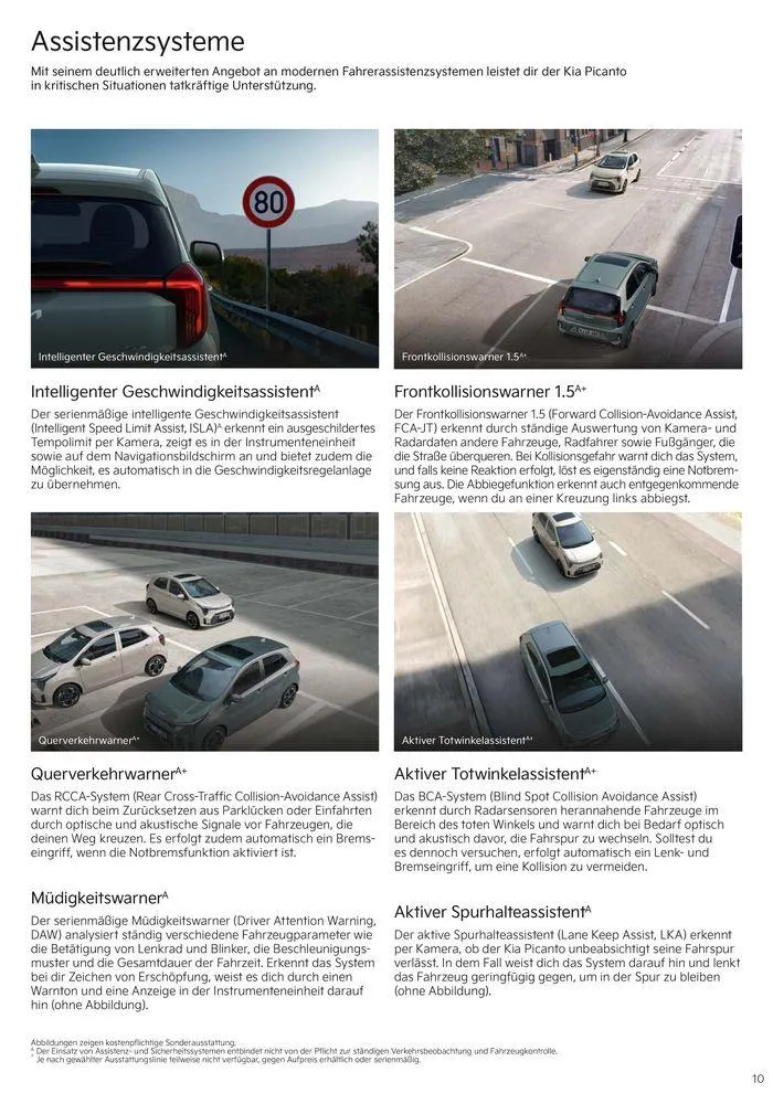KIA Picanto von 3. September bis 3. September 2025 - Prospekt seite 10