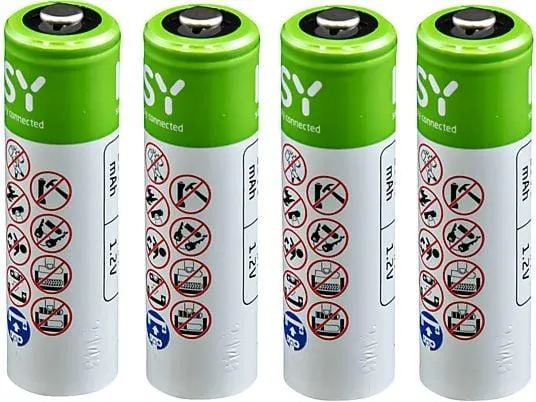 ISY IAB-1002 AAA Batterie, 1.2 Volt, 800 mAh 4 Stück