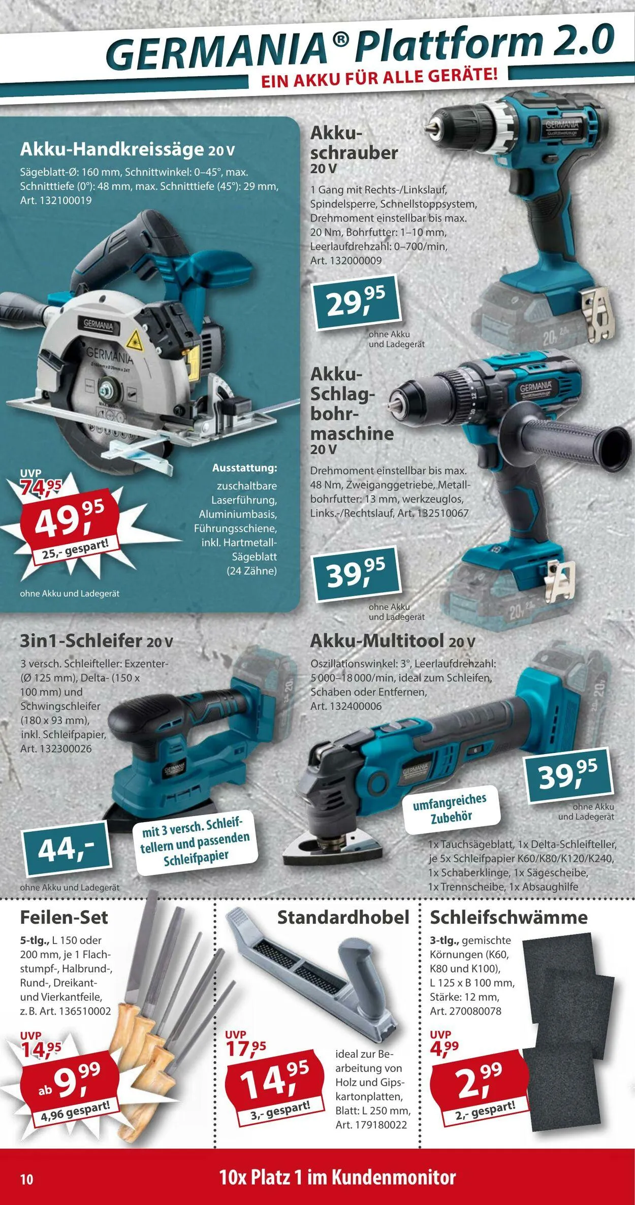 Sonderpreis Baumarkt Aktueller Prospekt von 5. April bis 19. April 2025 - Prospekt seite 10