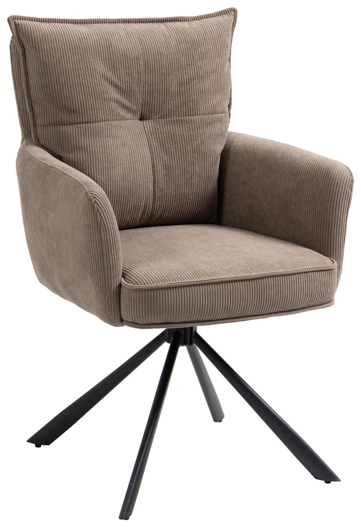 Novel ARMLEHNSTUHL in Eisen Cord