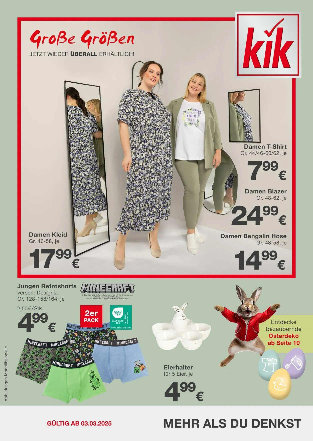 Kik Aktueller Prospekt von 3. März bis 19. April 2025 - Prospekt seite 1