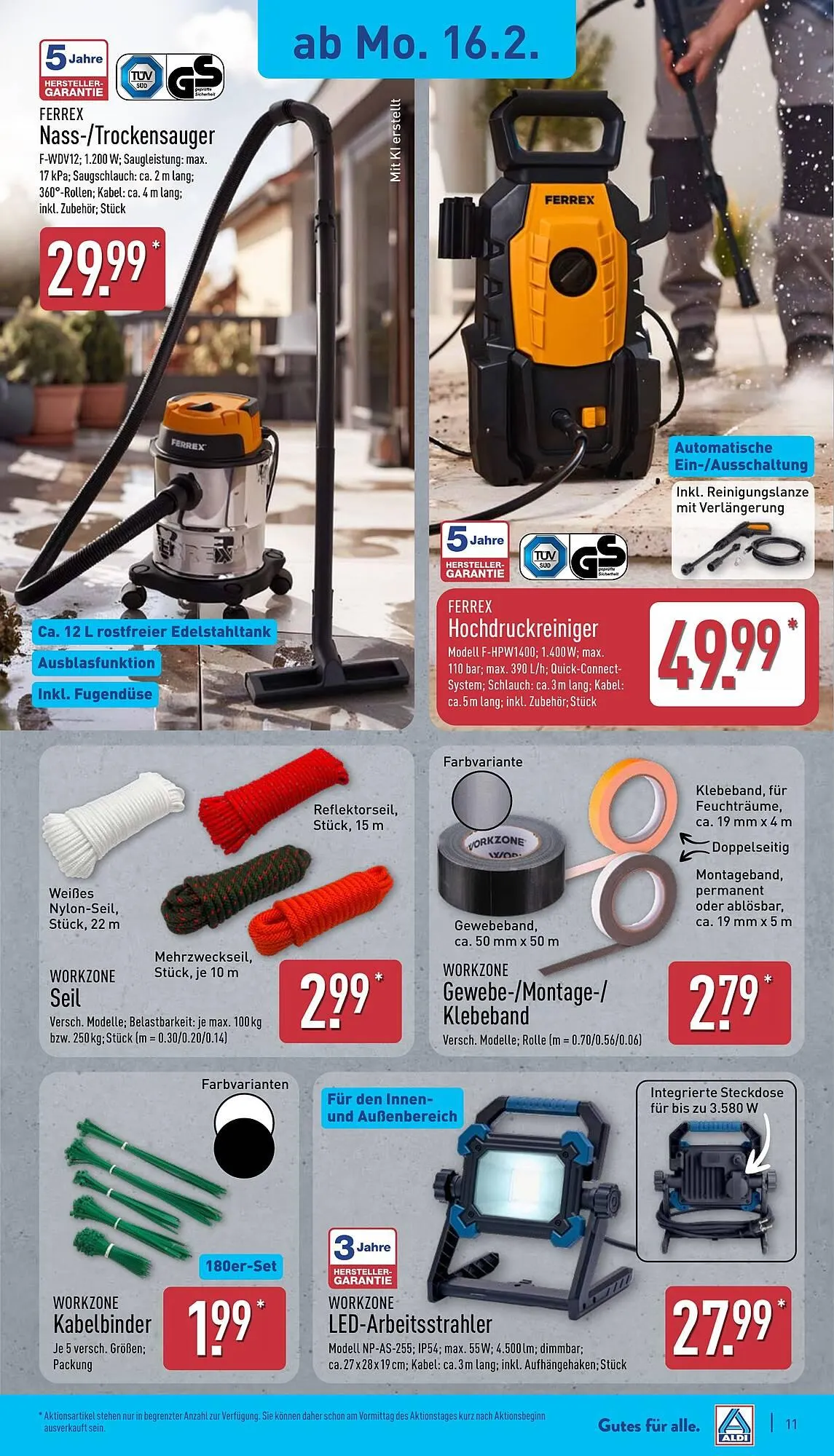 Aldi Nord Prospekt von 16. Februar bis 21. Februar 2026 - Prospekt seite 16