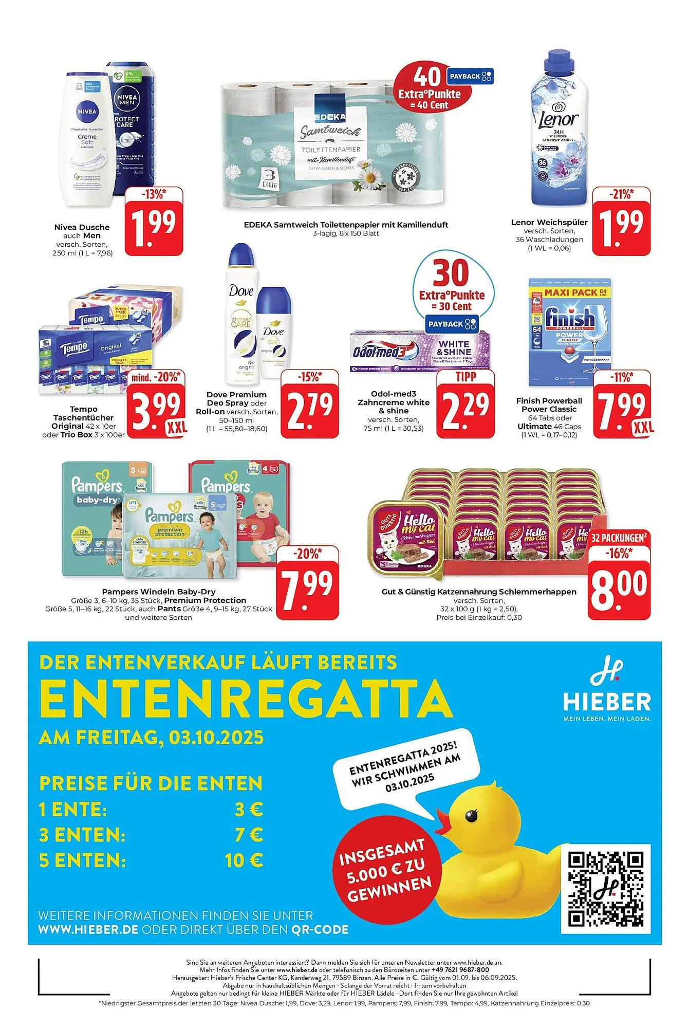 Hieber's Frische Center Prospekt von 31. August bis 6. September 2025 - Prospekt seite 16