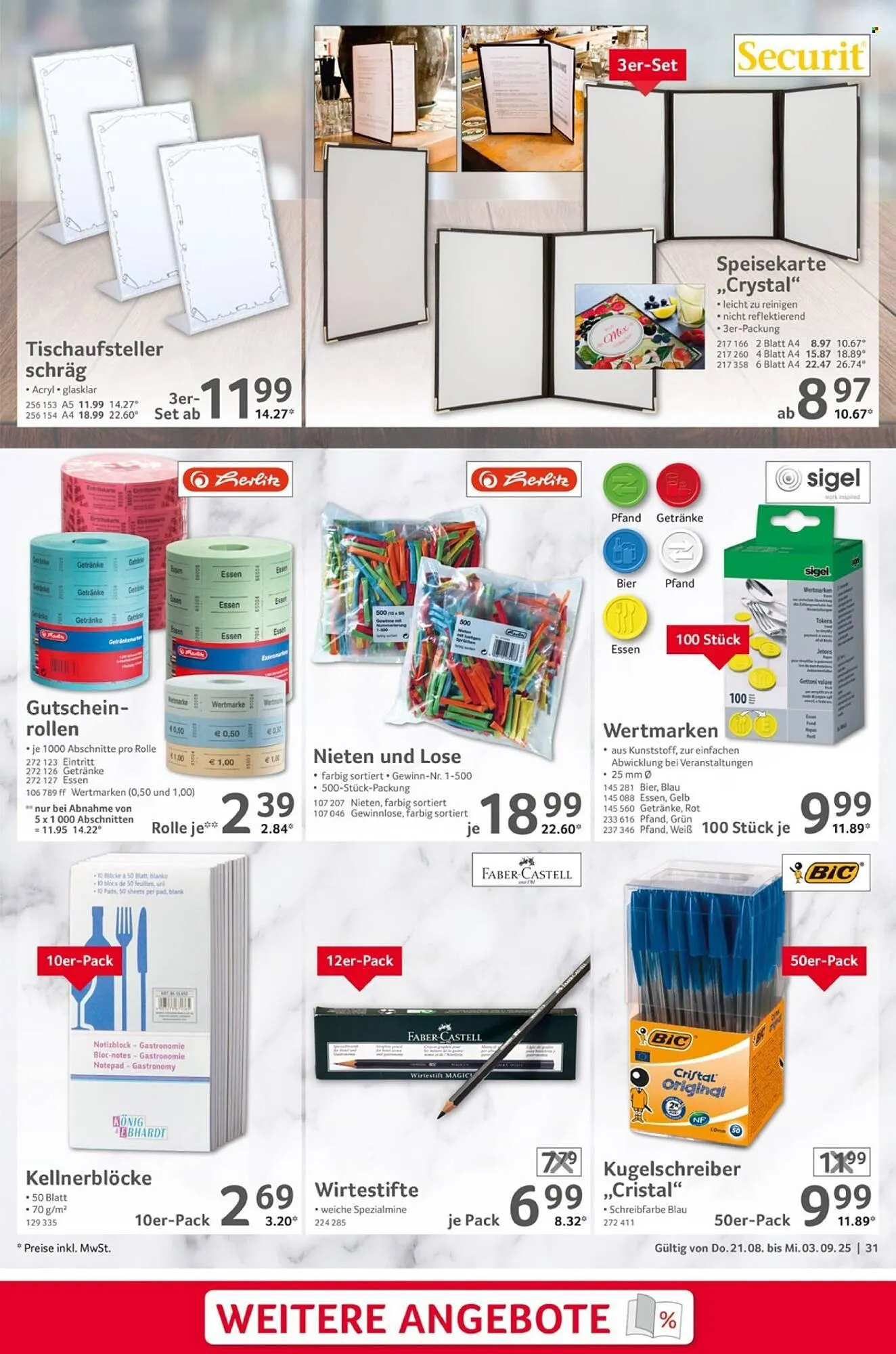 Selgros Prospekt von 21. August bis 3. September 2025 - Prospekt seite 31