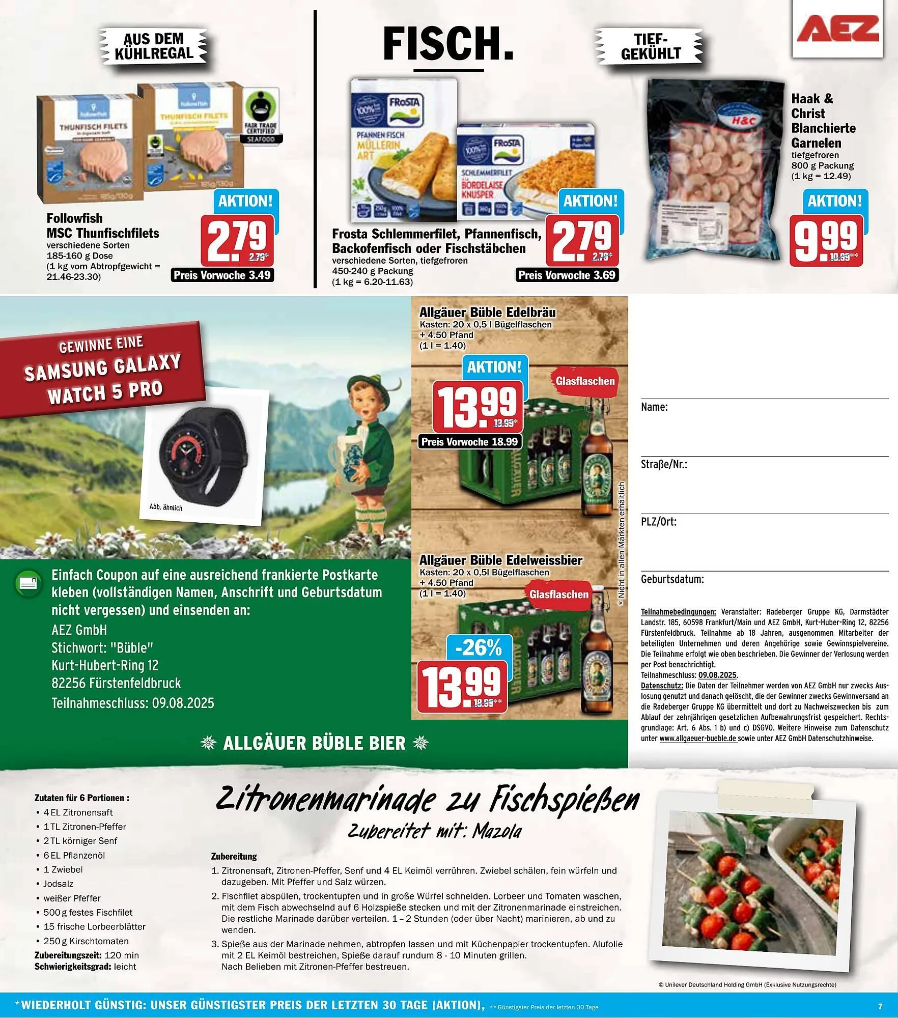 AEZ Prospekt von 28. Juli bis 3. August 2025 - Prospekt seite 7