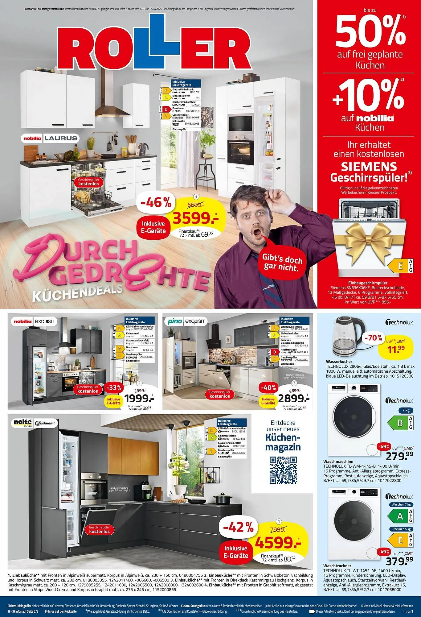 ROLLER Prospekt von 31. März bis 5. April 2025 - Prospekt seite 1