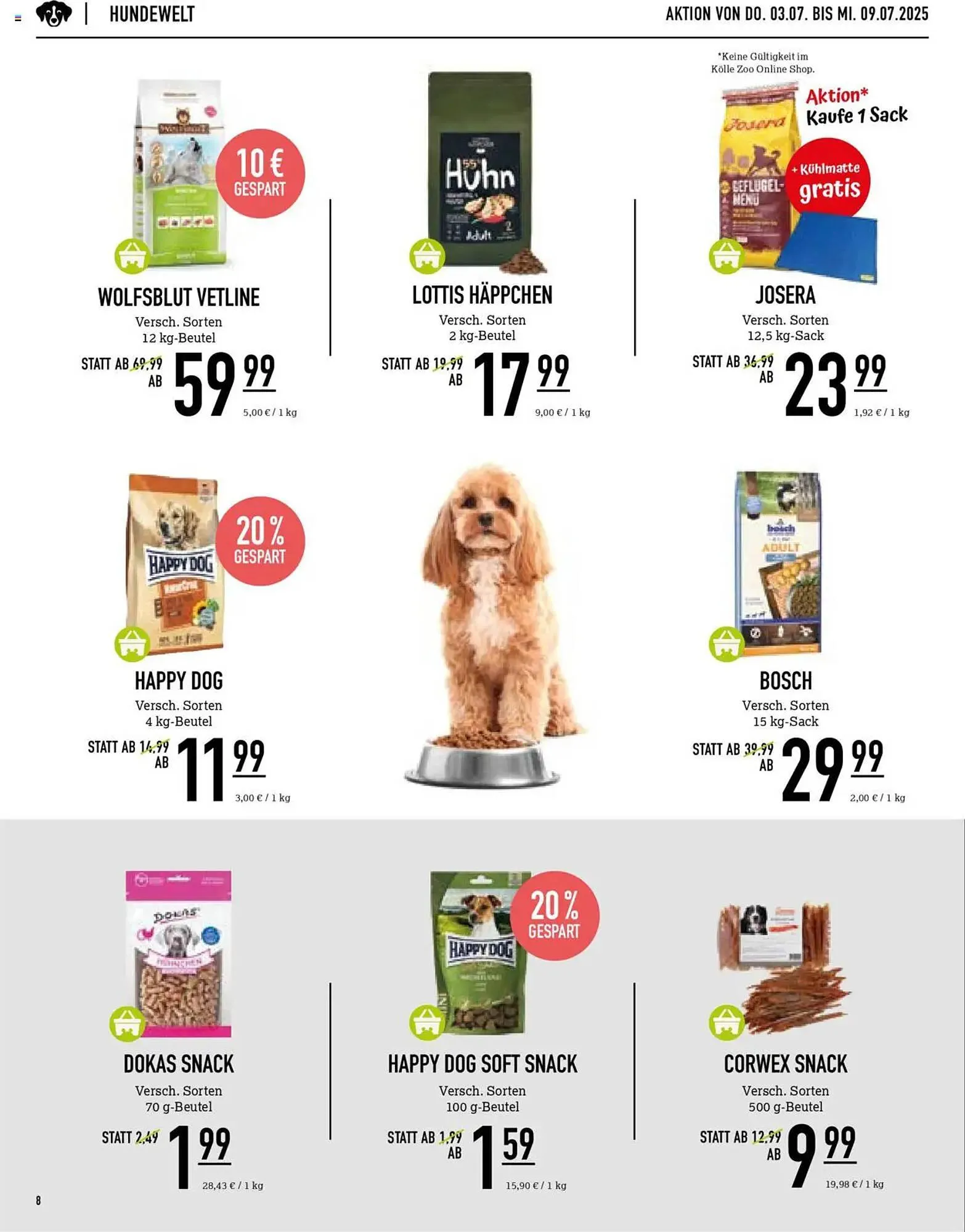 Kölle Zoo Prospekt von 3. Juli bis 9. Juli 2025 - Prospekt seite 8