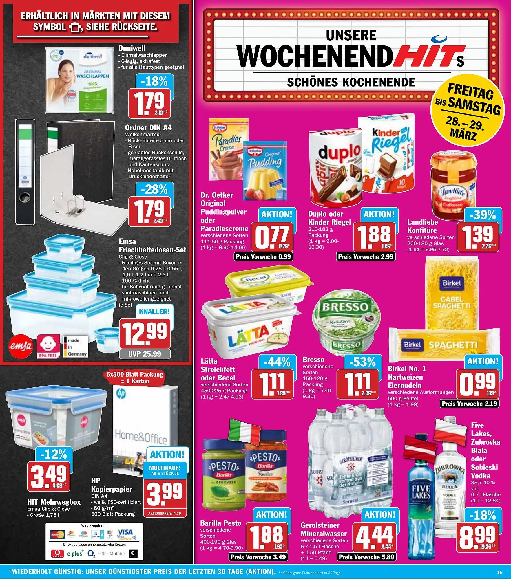 Hit Prospekt von 24. März bis 29. März 2025 - Prospekt seite 15