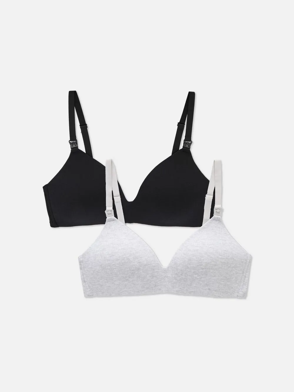Umstands-BHs aus Baumwolle, 2er-Pack