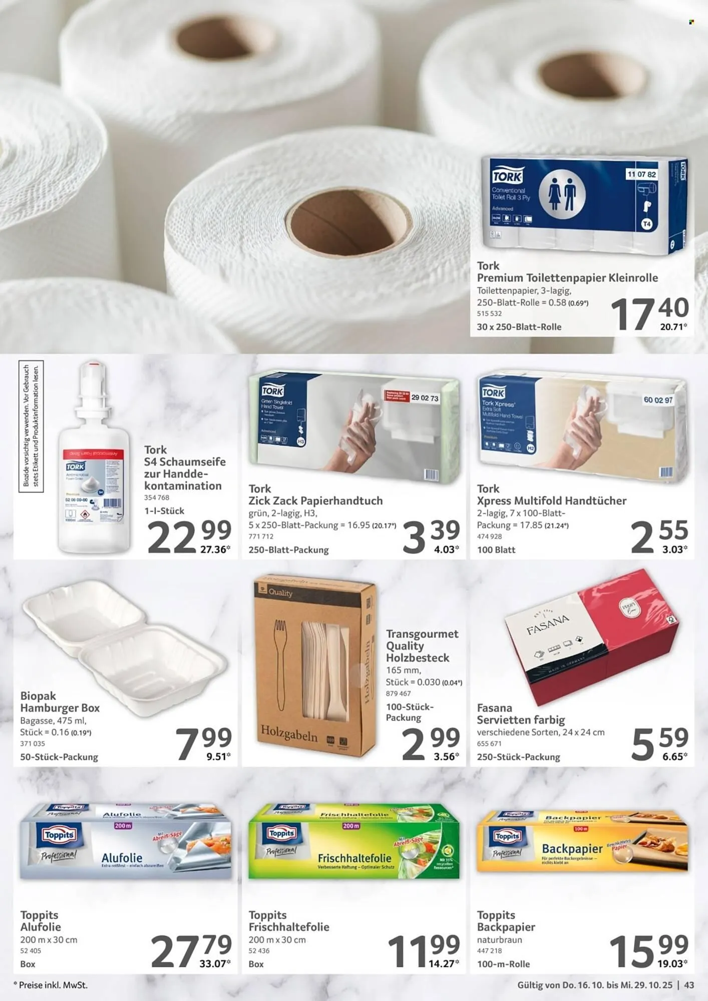 Selgros Prospekt von 16. Oktober bis 29. Oktober 2025 - Prospekt seite 43