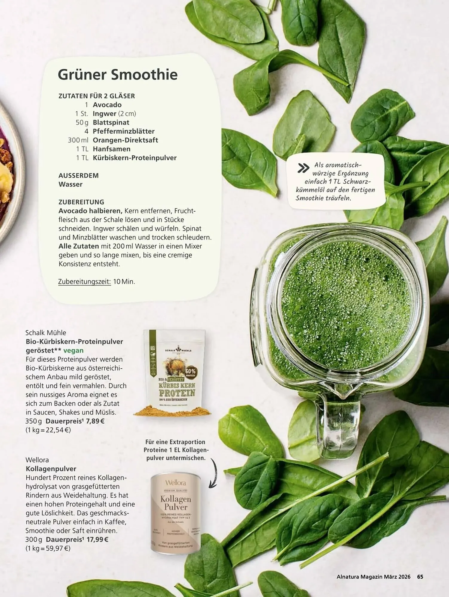 Alnatura Magazin von 4. März bis 1. April 2026 - Prospekt seite 65
